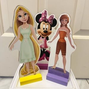 Disney Set of 3 Magnetic Dress up Wooden Friends